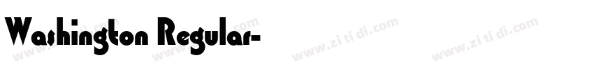Washington Regular字体转换